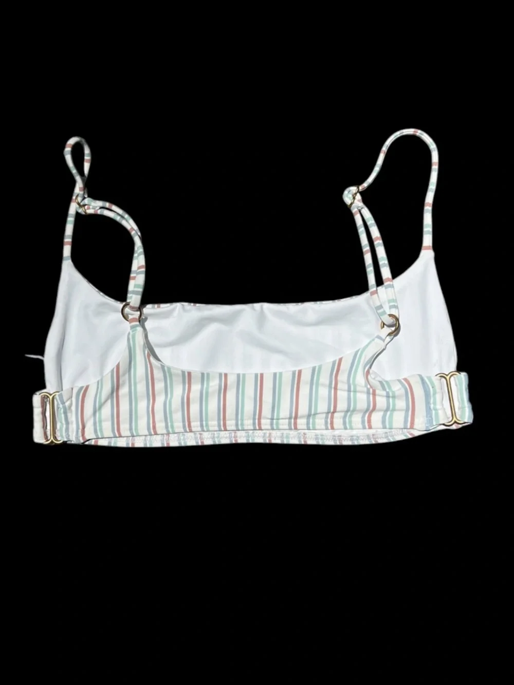 🌻NEW w/tag L*Space x Bella Tilley Piper Striped Bikini Top Swim Top Size XS
